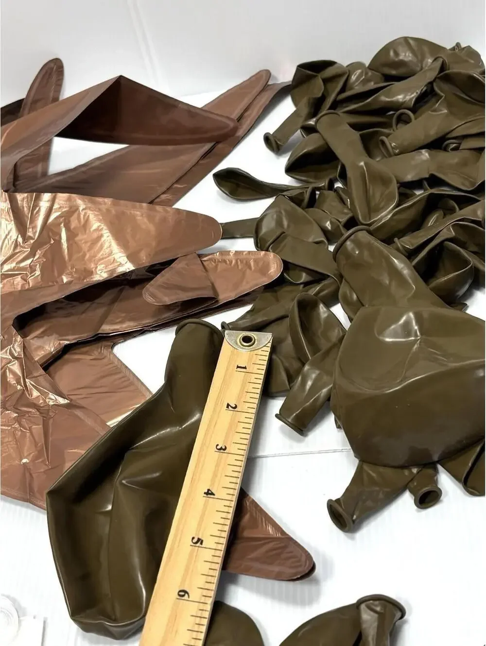 83pc Balloon Kit Brown Metallic Bronze Party Decoration Set New